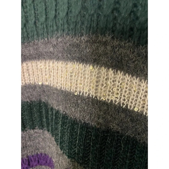 Per Se Wool Blend Open Front Striped Cardigan - Picture 6 of 6